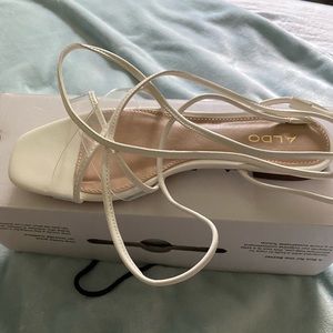 White straps sandals